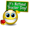 Teacher Day animated emoticon