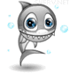 Shark animated emoticon