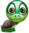 Turtle emoticon (Sea Creatures Emoticons)