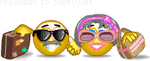 Going on Vacation smiley (Seniors emoticons)