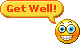 Get Well! emoticon (Sick emoticons)