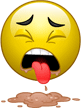 Puke emoticon (Sick emoticons)