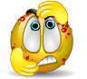 Scratching animated emoticon