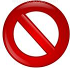 Not Allowed Symbol Sign emoticon (Symbols and Signs emoticons)