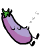 Eggplant smiley (Sleeping emoticons)