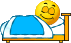 Sleep in bed emoticon (Sleeping emoticons)