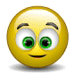 Cheeky Smiling animated emoticon