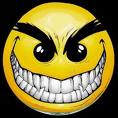 Evil look smiley (Smiling emoticons)