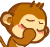 Crying and Sorry Little Monkey animated emoticon