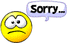 emoticon of Sad and Sorry