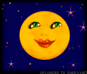 Very Happy Moon emoticon (Space emoticons)