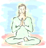Yoga Lotus Position emoticon (Spiritual emoticons)