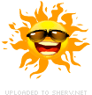 Hot Sun emoticon (Summer Emoticons)