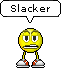 Slacker animated emoticon