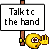 Talk To The Hand Sign emoticon