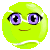 Laughing tennis ball animated emoticon