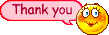 Cute Thank You animated emoticon