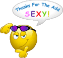 Sexy Thanks For The Add emoticon (Thank you emoticons)