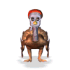 3D Turkey emoticon (Thanksgiving smileys)