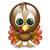 Baby Turkey animated emoticon