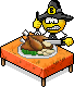 Carve The Turkey emoticon (Thanksgiving smileys)