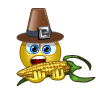 eating corn smiley