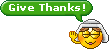 Give thanks animated emoticon