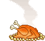 Grilled Turkey emoticon (Thanksgiving smileys)