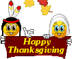 HAPPY THANKSGIVING emoticon (Thanksgiving smileys)