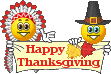 Happy Thanksgiving emoticon (Thanksgiving smileys)