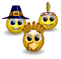 Thanksgiving Greetings emoticon (Thanksgiving smileys)