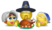 Thanksgiving prayer animated emoticon