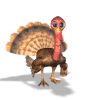 icon of turkey waving