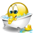 Bath Tub emoticon (Bathroom smileys)