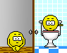 Bathroom Knocker animated emoticon