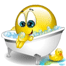 bubble bath smiley