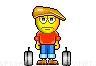 Vacation time animated emoticon