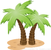 icon of palm trees