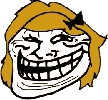 Blonde Troll emoticon