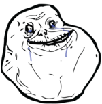 emoticon of Forever Alone Troll