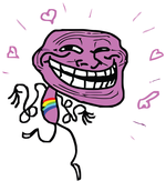 smilie of Gay Troll Purple