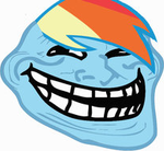 rainbowdash troll face smiley