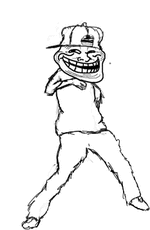 Rapper Dancing Troll animated emoticon