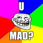 u mad troll meme smiley