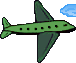 Airplane animated emoticon
