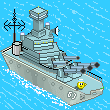 Battleship smiley (Army and War emoticons)