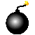 Exploding bomb smiley (Army and War emoticons)