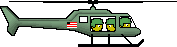 Flying Helicopter emoticon (Army and War emoticons)