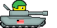 Shooting Tank emoticon (Army and War emoticons)