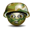 Army Soldier smiley (Army and War emoticons)